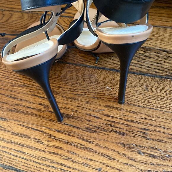 Francesco Russo high heel sandal beige and black size 35 - Picture 6 of 12